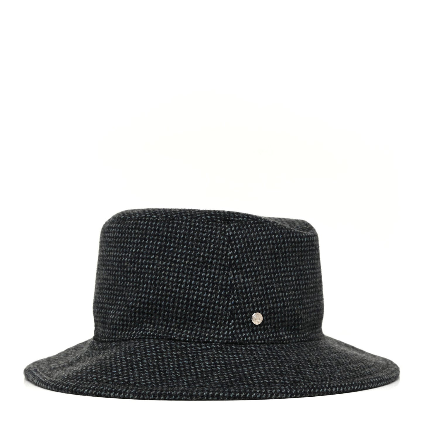 Wool Cashmere Flannel Plaid Colorado Hat 57 Bleu Payne