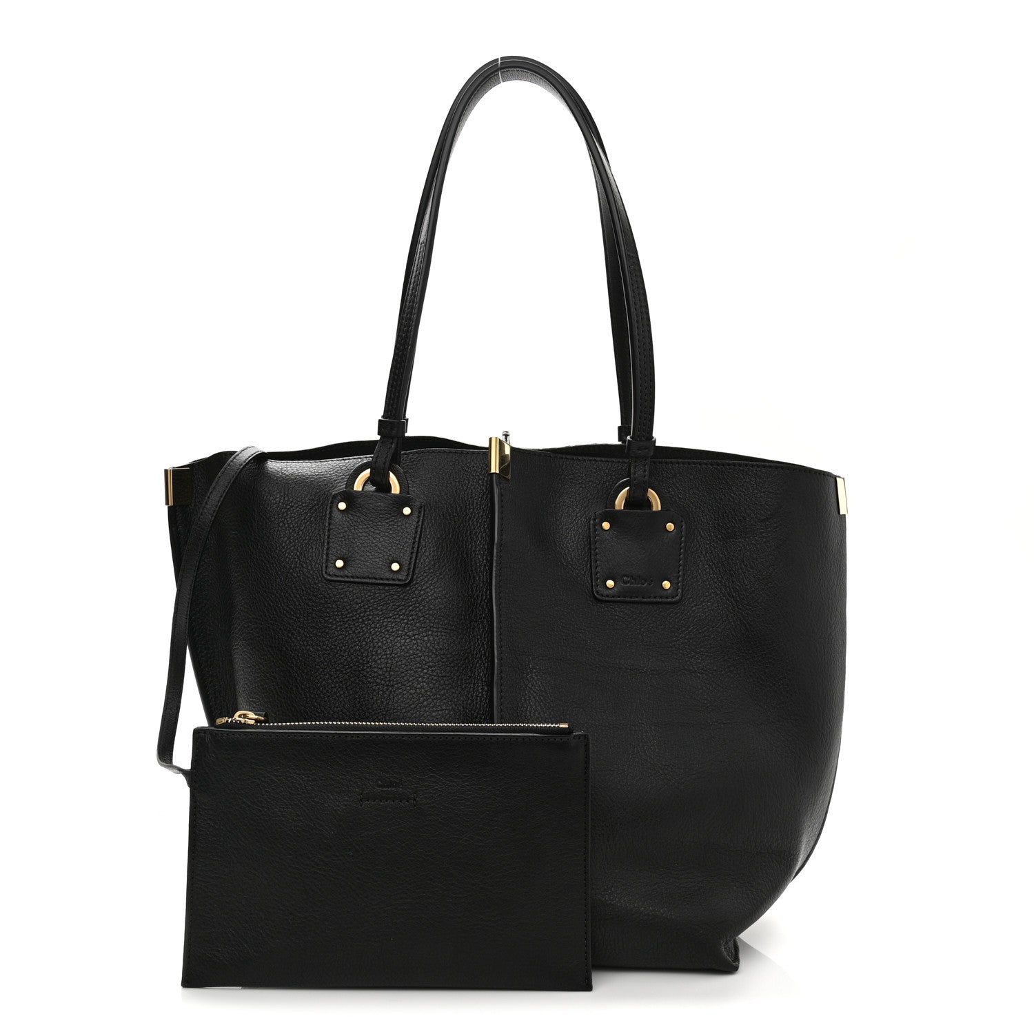 Chloe Smooth Calfskin Medium Vick Tote Black 1 of 13