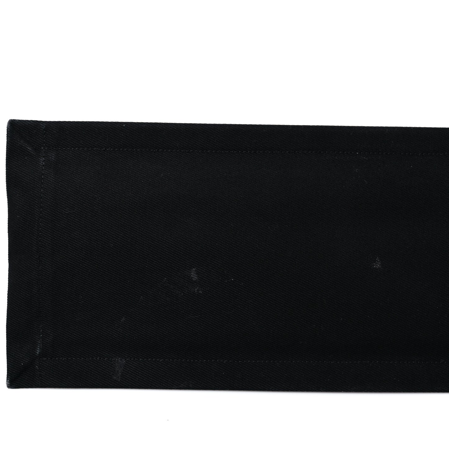 Linen Calfskin Rive Gauche Tote Black