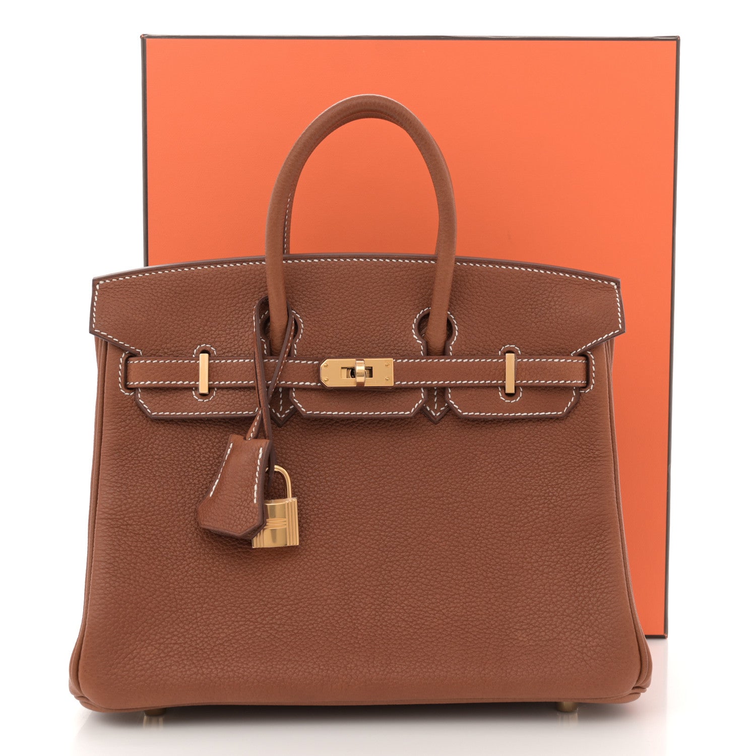 Hermes Natural Barenia Faubourg Birkin 25 Fauve 13 of 13