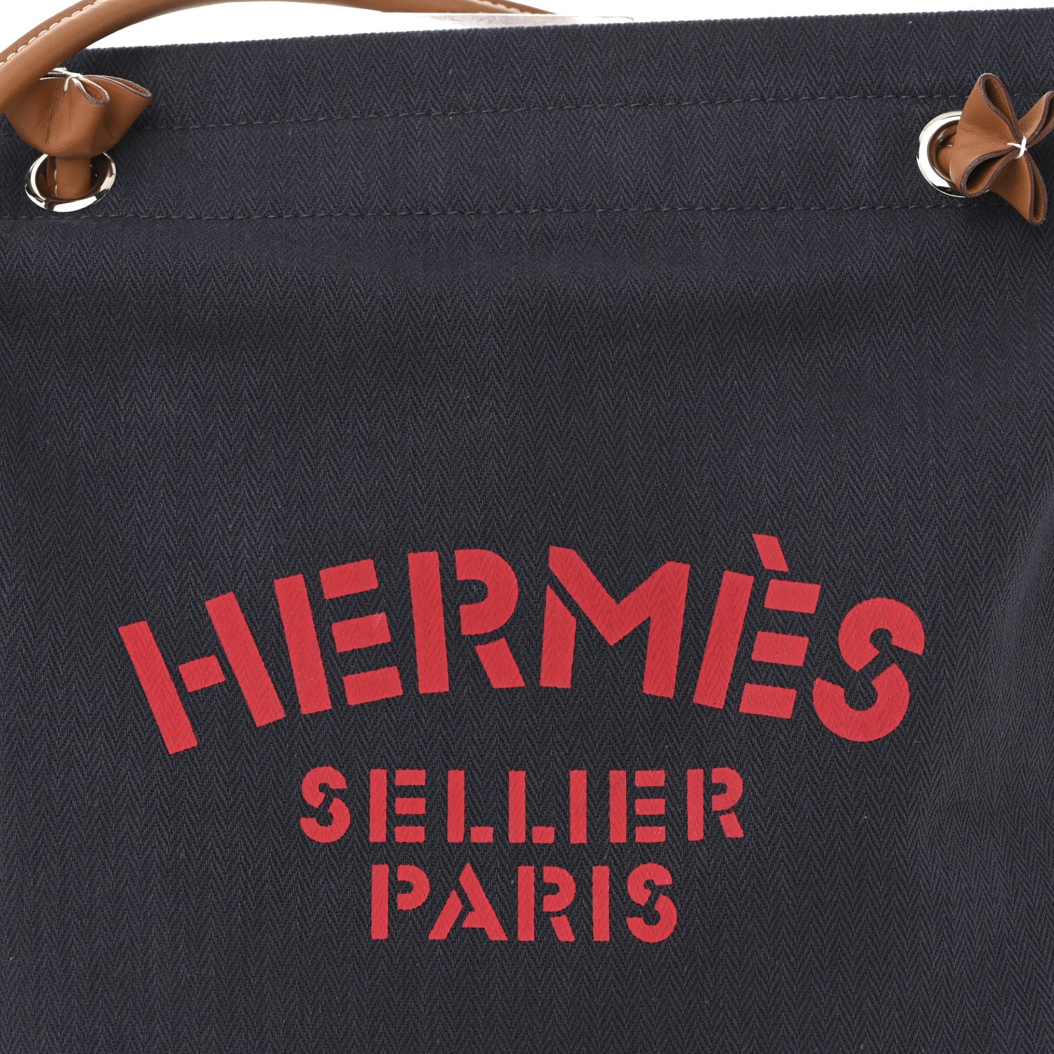Hermes Canvas Swift Aline Grooming Bag Navy 8 of 11
