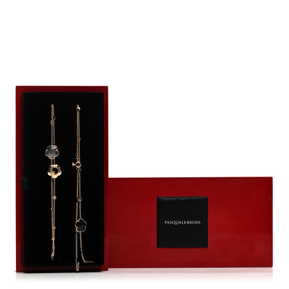 Pasquale Bruni 18K Rose Gold Diamond Moonstone Black Onyx Boquet Lumaire Station Necklace 5 of 5
