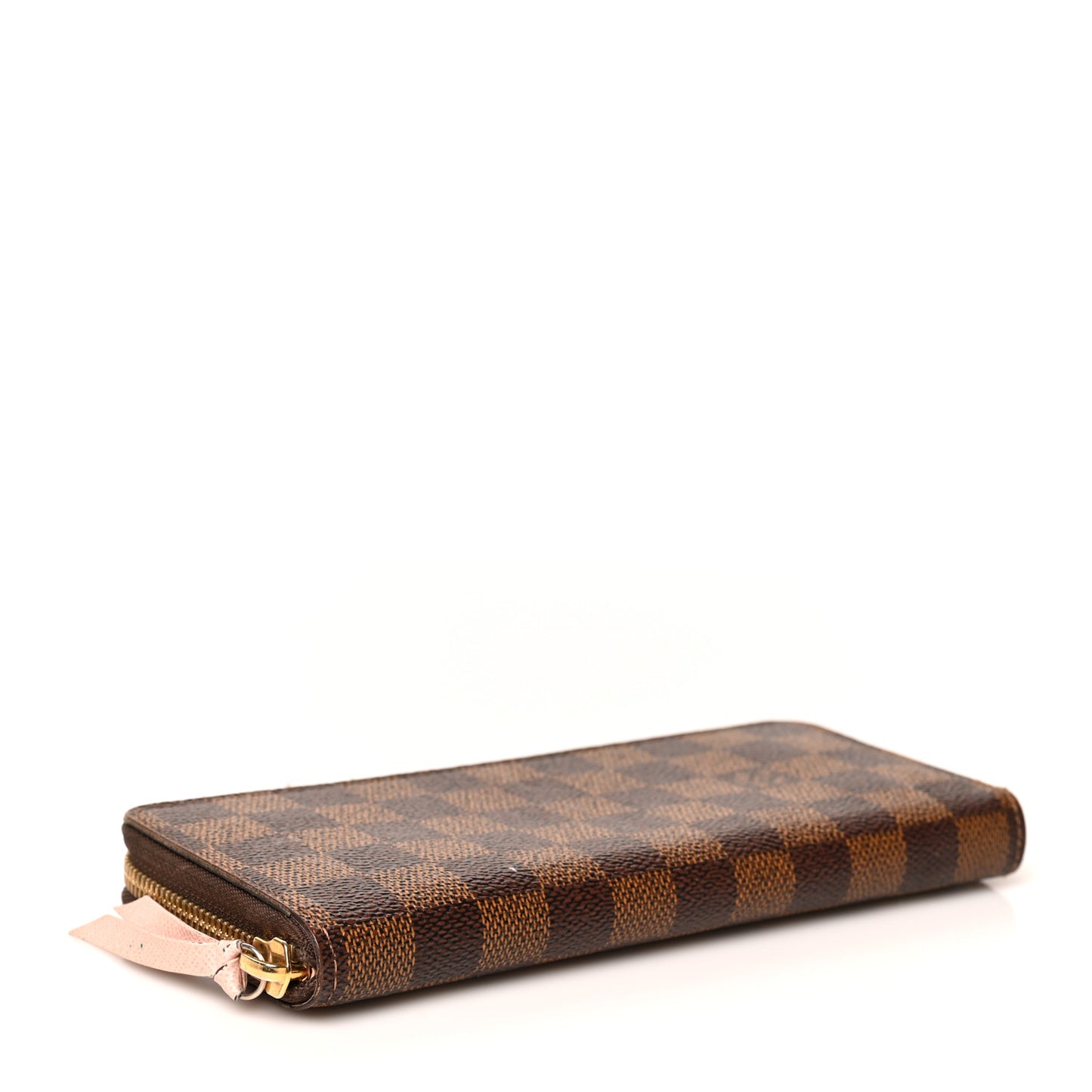 Damier Ebene Clemence Wallet Rose Ballerine