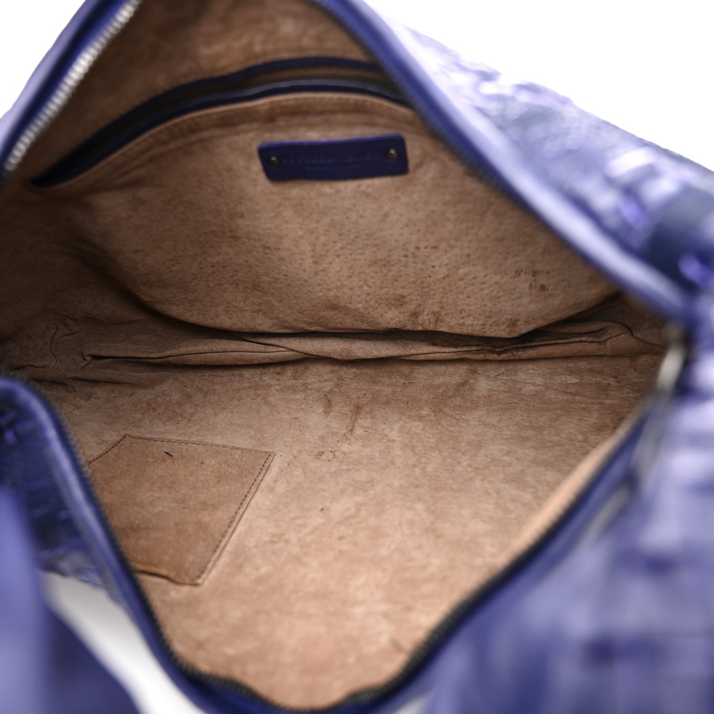 Embroidered Nappa Intrecciato Large Veneta Hobo Atlantic