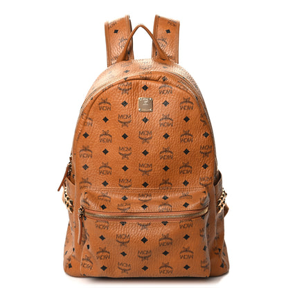 MCM Visetos Medium Side Studs Stark Backpack Cognac 1 of 11