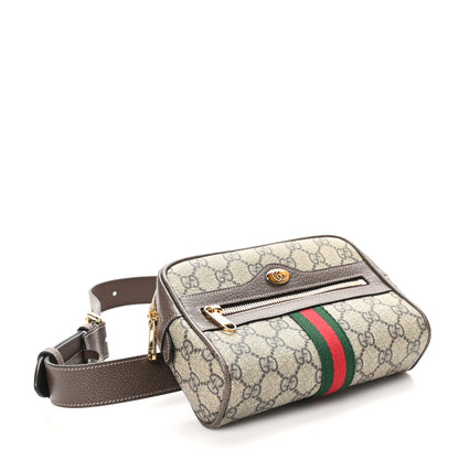 Gucci GG Supreme Monogram Web Small Ophidia Belt Bag 85 34 Dark Brown 4 of 10