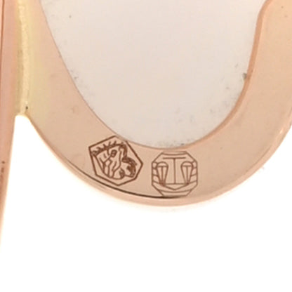 Chopard 18K Rose Gold Mother of Pearl Diamond Happy Hearts Wings Bangle Bracelet 5 of 5