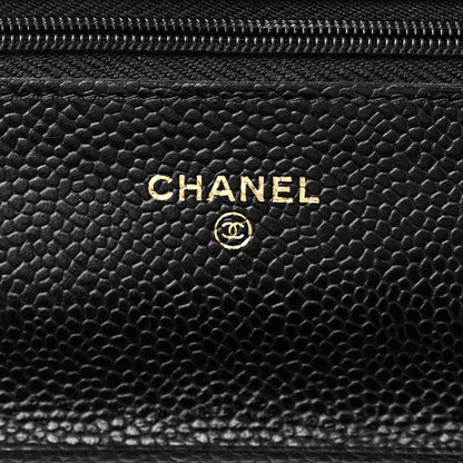 Chanel Caviar Quilted Wallet on Chain WOC Black 6 of 11
