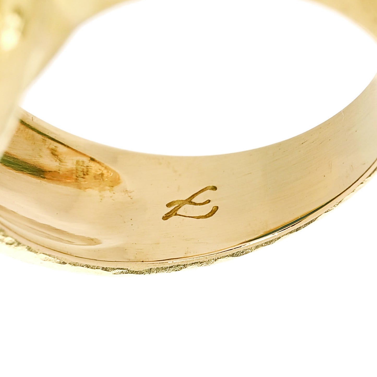 18K Yellow Gold Turquoise Ring 52 6