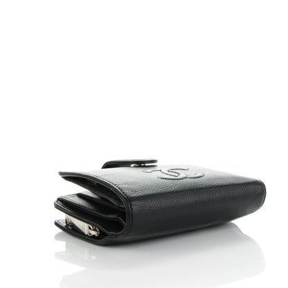 Chanel Caviar Timeless CC French Wallet Black 4 of 10