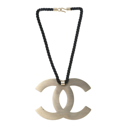 Chanel Enamel CC Rope Necklace Black 4 of 7