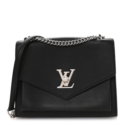 Louis Vuitton Soft Calfskin My Lockme Chain Bag BB Black 1 of 10