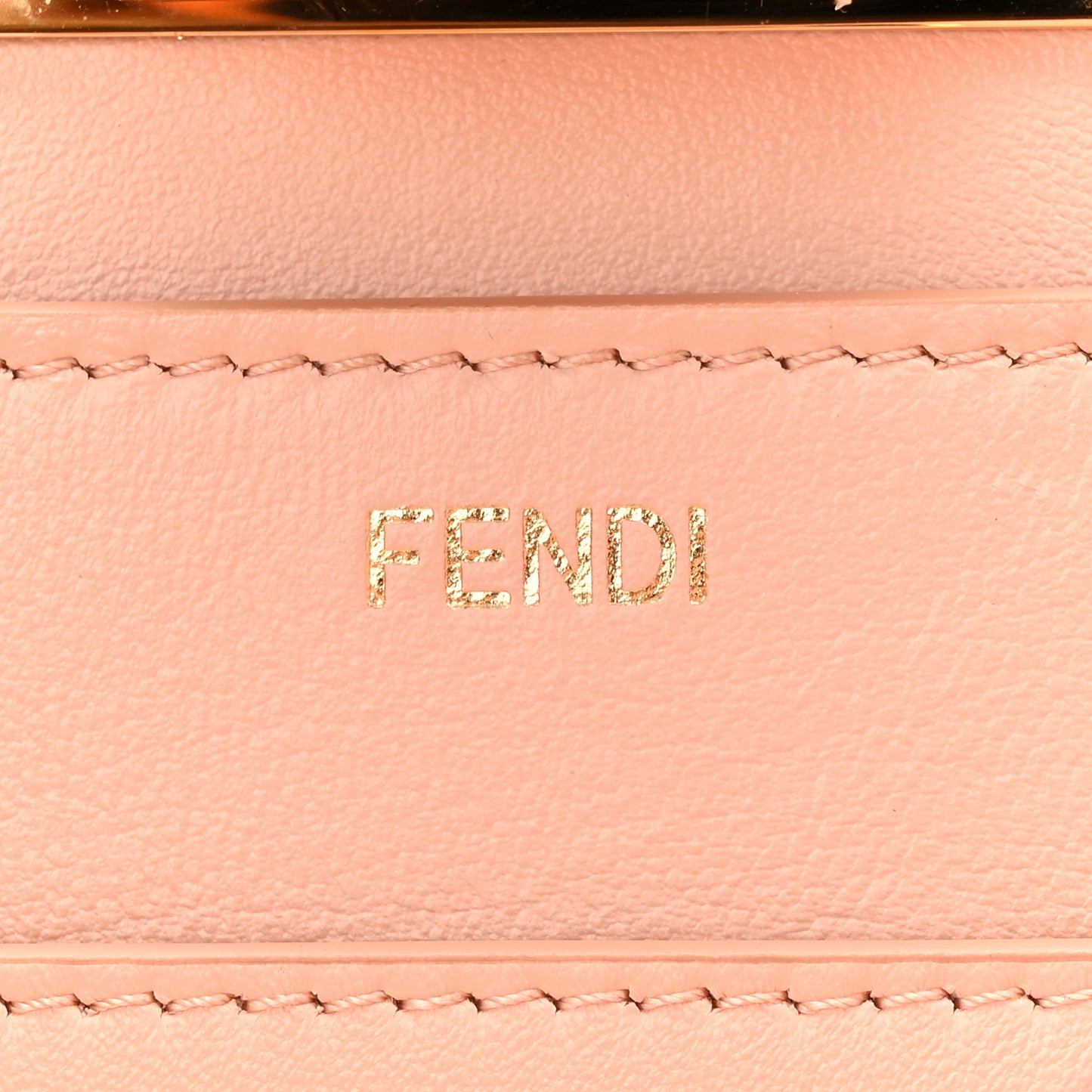 Vitello Seta Shiny Nappa Medium Peekaboo I SEE U Satchel Miele Scuro Light Rose
