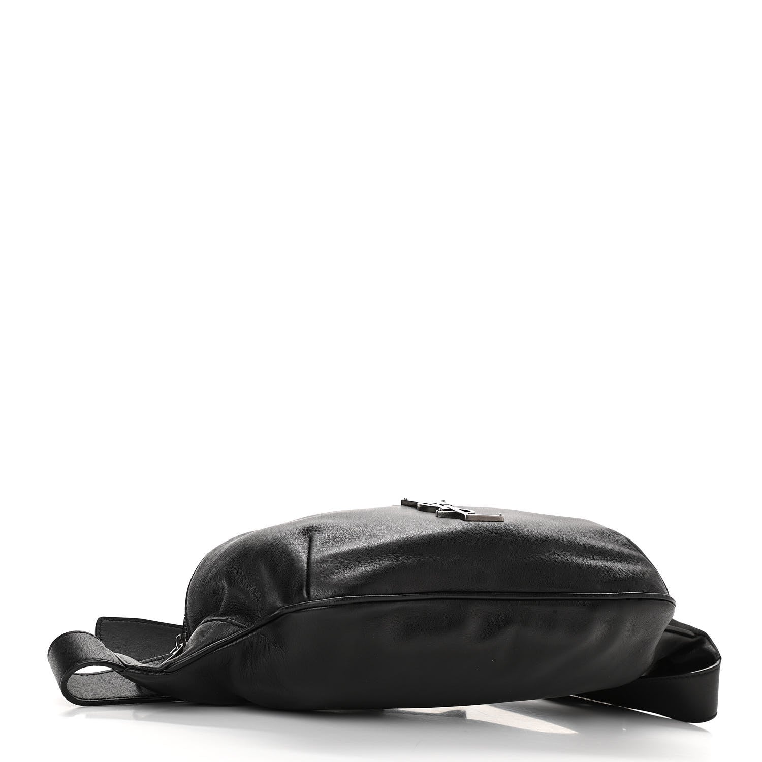 Saint Laurent Calfskin Monogram Belt Bag Black 4 of 10