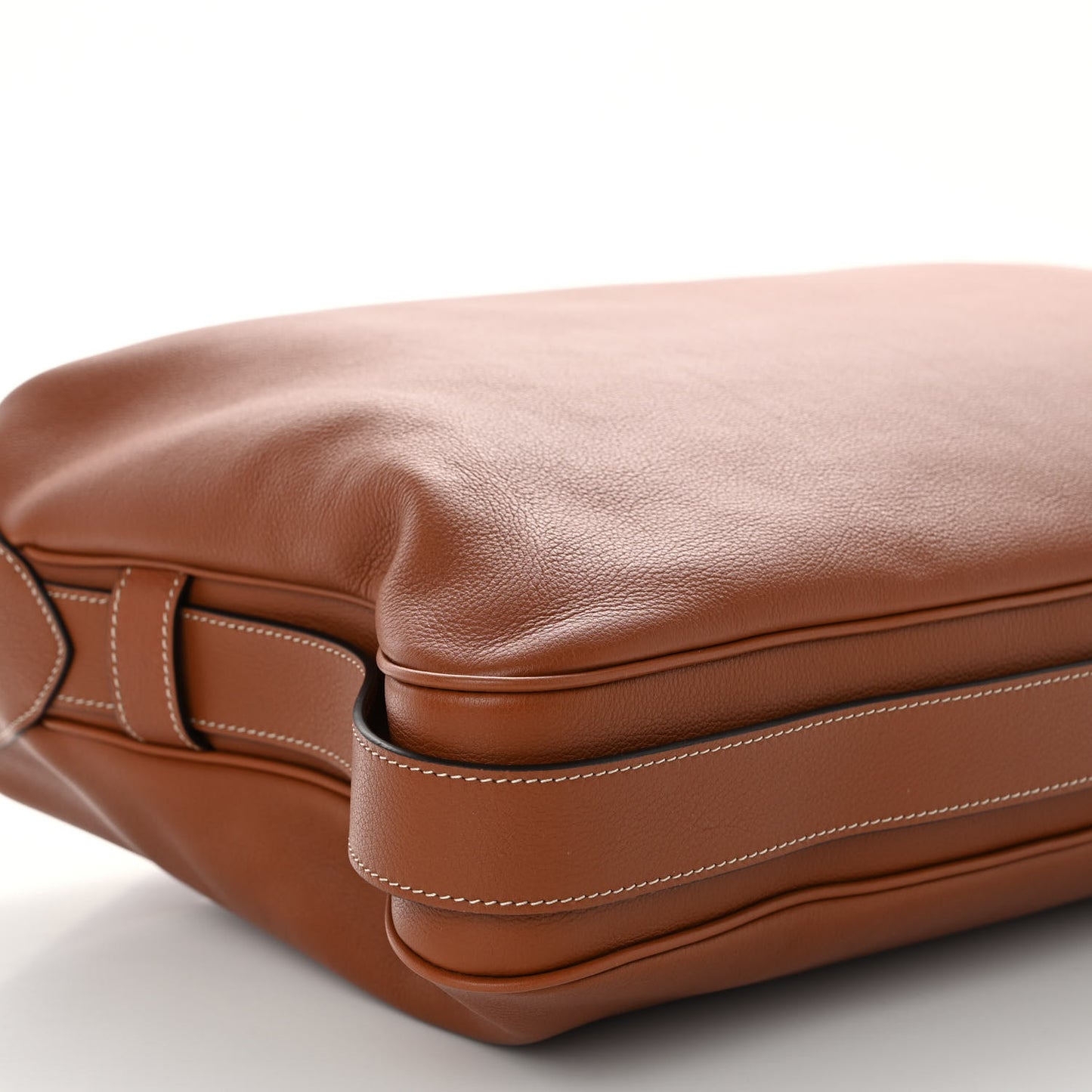 Supple Calfskin Large Romy Shoulder Bag Tan