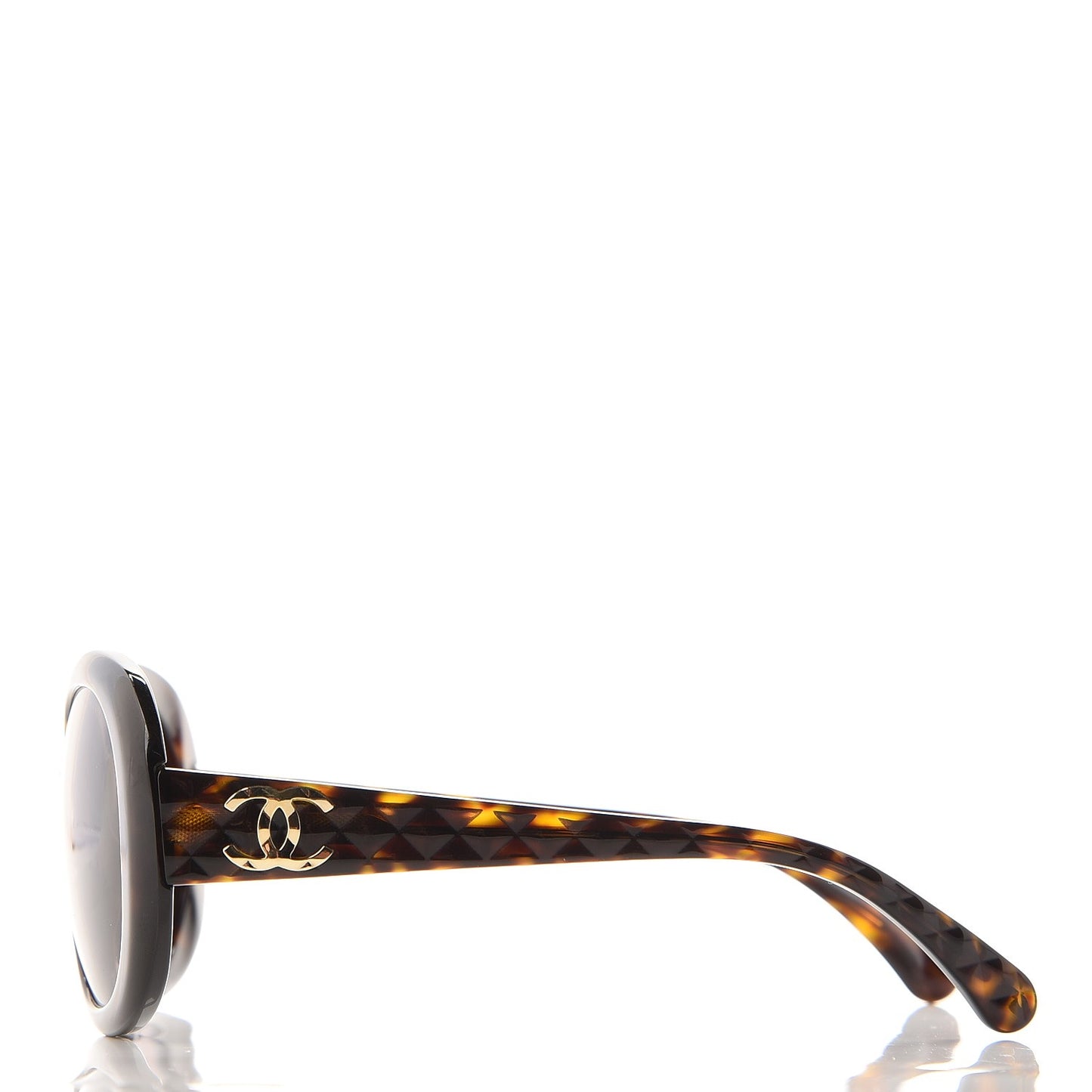 Quilted CC Sunglasses 5188 Tortoise