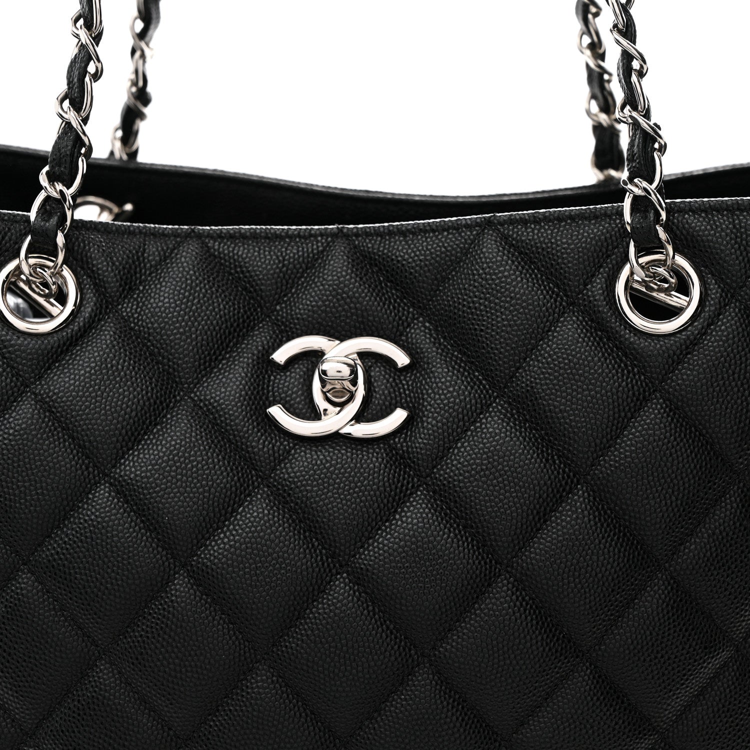 Chanel Caviar Quilted Large Shopping Tote Black 8 of 13