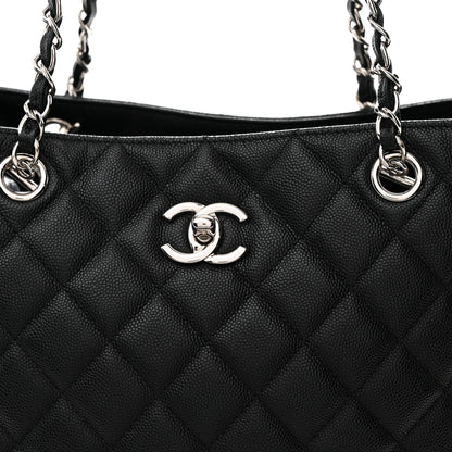 Chanel Caviar Quilted Large Shopping Tote Black 8 of 13