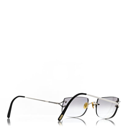 Cartier Metal Rimless C Decor Sunglasses Grey 4 of 7