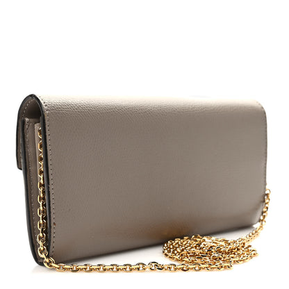 Fendi Vitello Cruise F is Fendi Continental Envelope Wallet on Chain Tortora 3 of 10