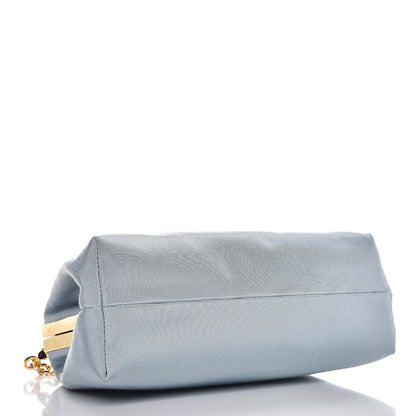 Mansur Gavriel Grosgrain Mini Volume Chain Clutch Sky Blue 4 of 6