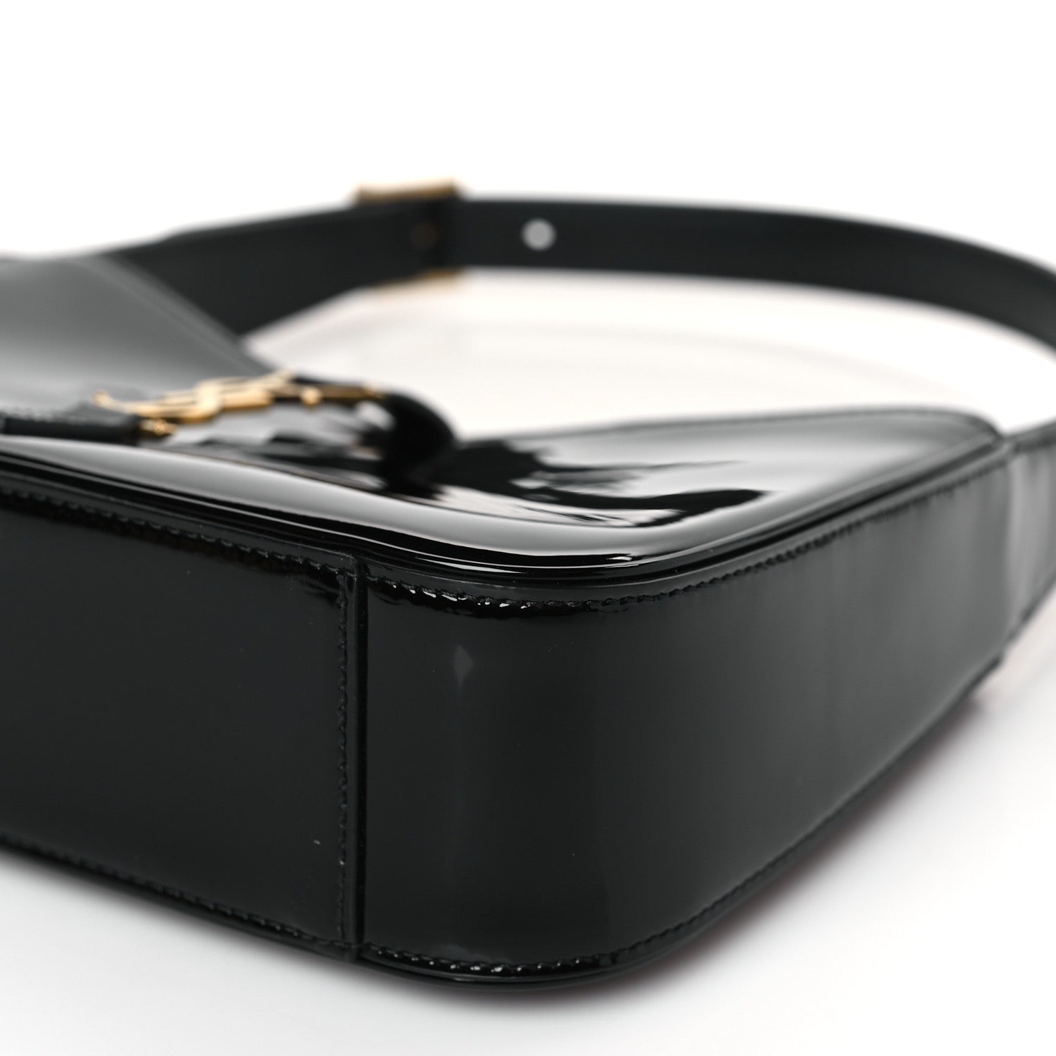 Saint Laurent Patent Le 5 A 7 Hobo Black 9 of 9
