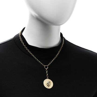 Foundrae 18K Yellow Gold Large Strength Medallion Heavy Mixed Belcher Extension Chain Necklace 2 of 6