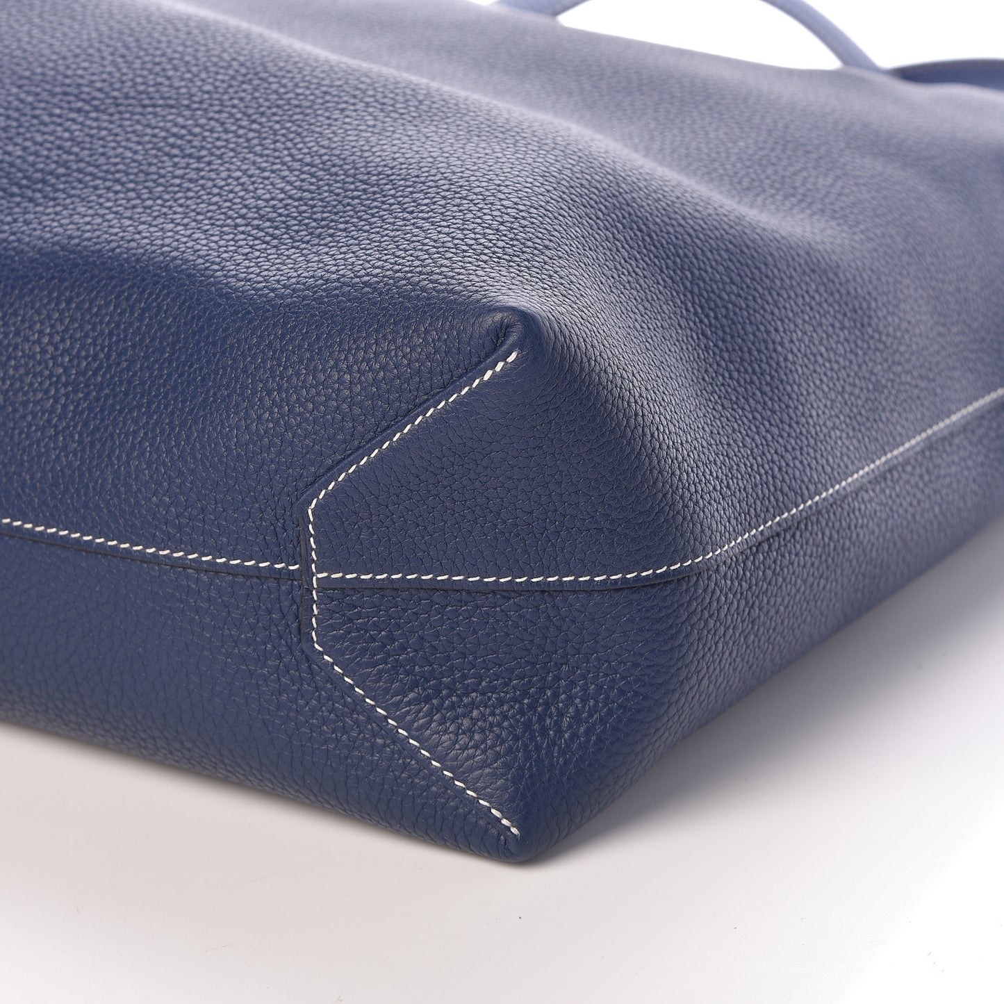 Taurillon Clemence Sikkim Double Sens 36 Reversible Tote Bleu Saphir