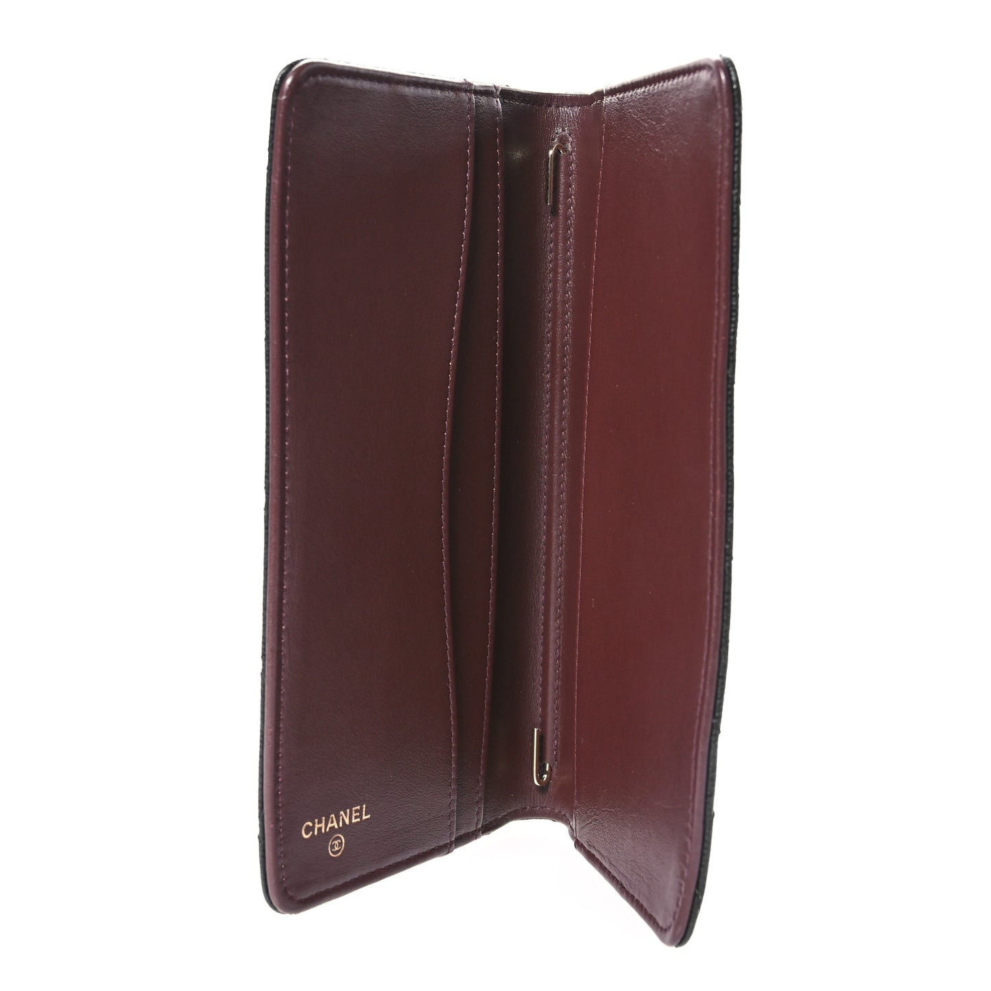 Caviar Quilted Medium Agenda Cover Black