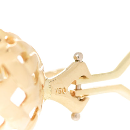 Tiffany 18K Yellow Gold Vannerie Earrings 5 of 5