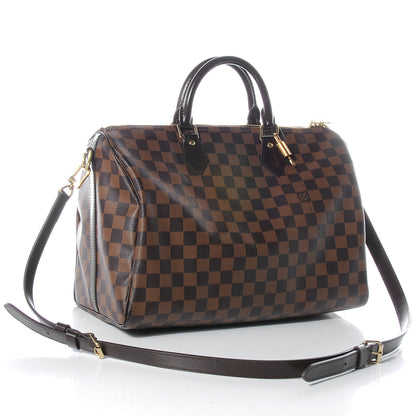 Louis Vuitton Damier Ebene Speedy Bandouliere 35 3 of 8