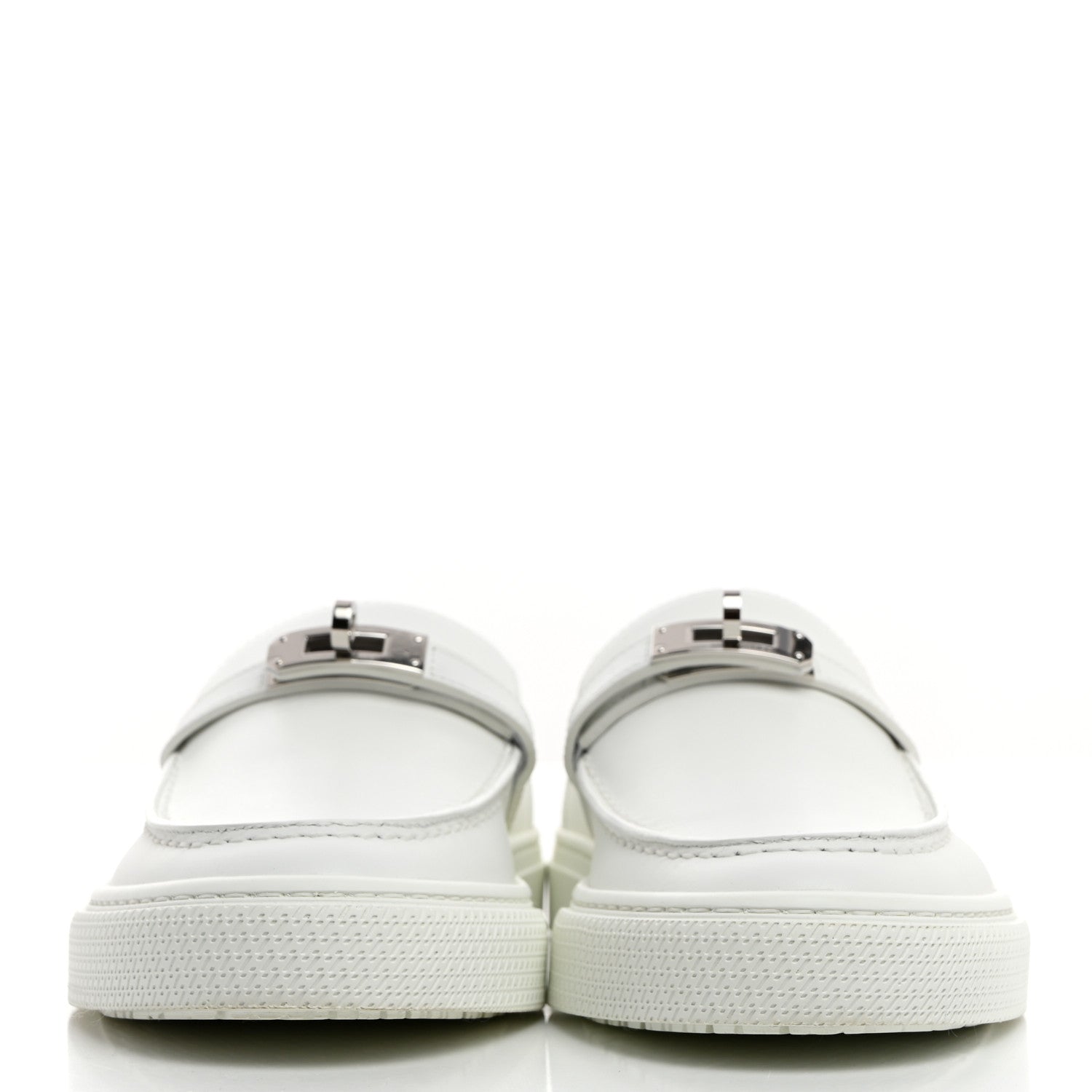 Hermes Calfskin Game Slip On Sneakers 38 White 2 of 8
