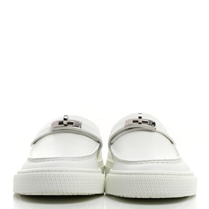 Hermes Calfskin Game Slip On Sneakers 38 White 2 of 8