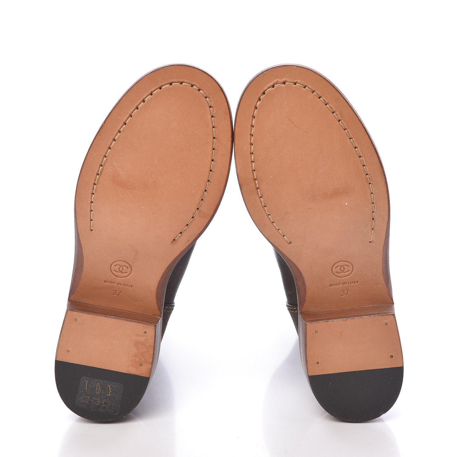 Chanel Calfskin Paris Dallas Boots 37 Dark Gold 5 of 6