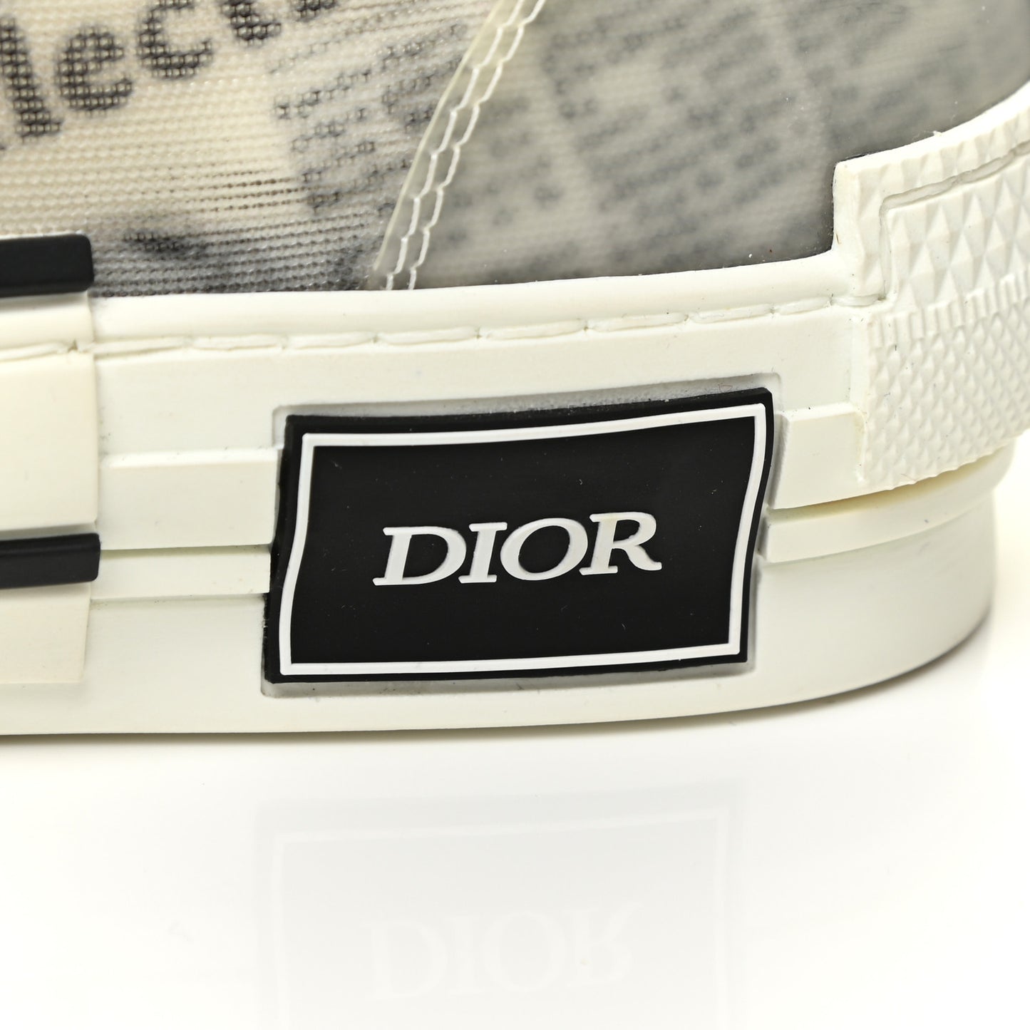 X DANIEL ARSHAM Canvas Newspaper Print B23 High Top Sneakers 36 White