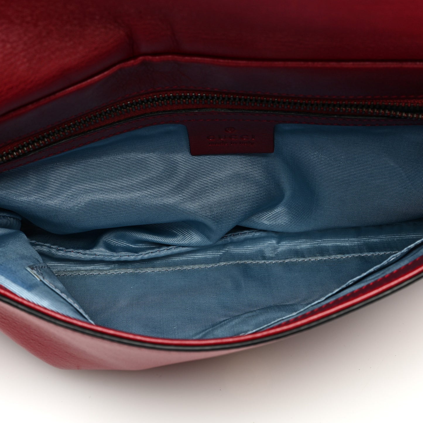 Calfskin Diagonal GG Medium Thiara Double Envelope Shoulder Bag Black Red