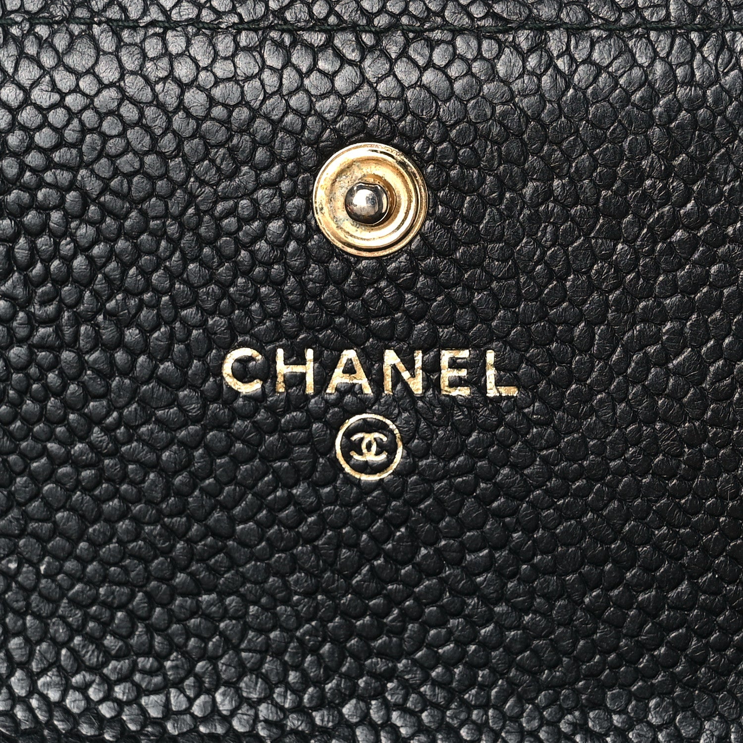 Chanel Caviar Quilted Large Boy Gusset Flap Wallet Black 6 of 9