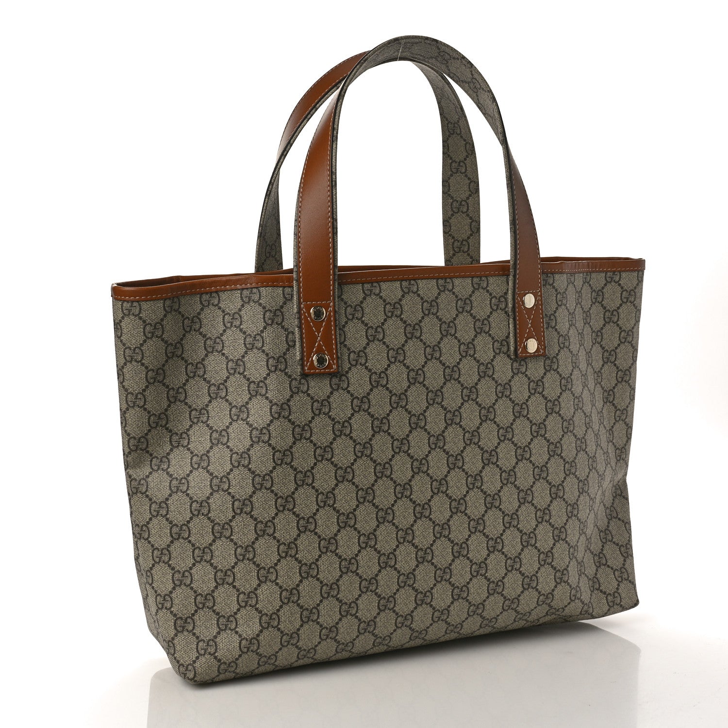 Gucci GG Plus Monogram Medium Signature Web Loop Tote Light Brown 2 of 9