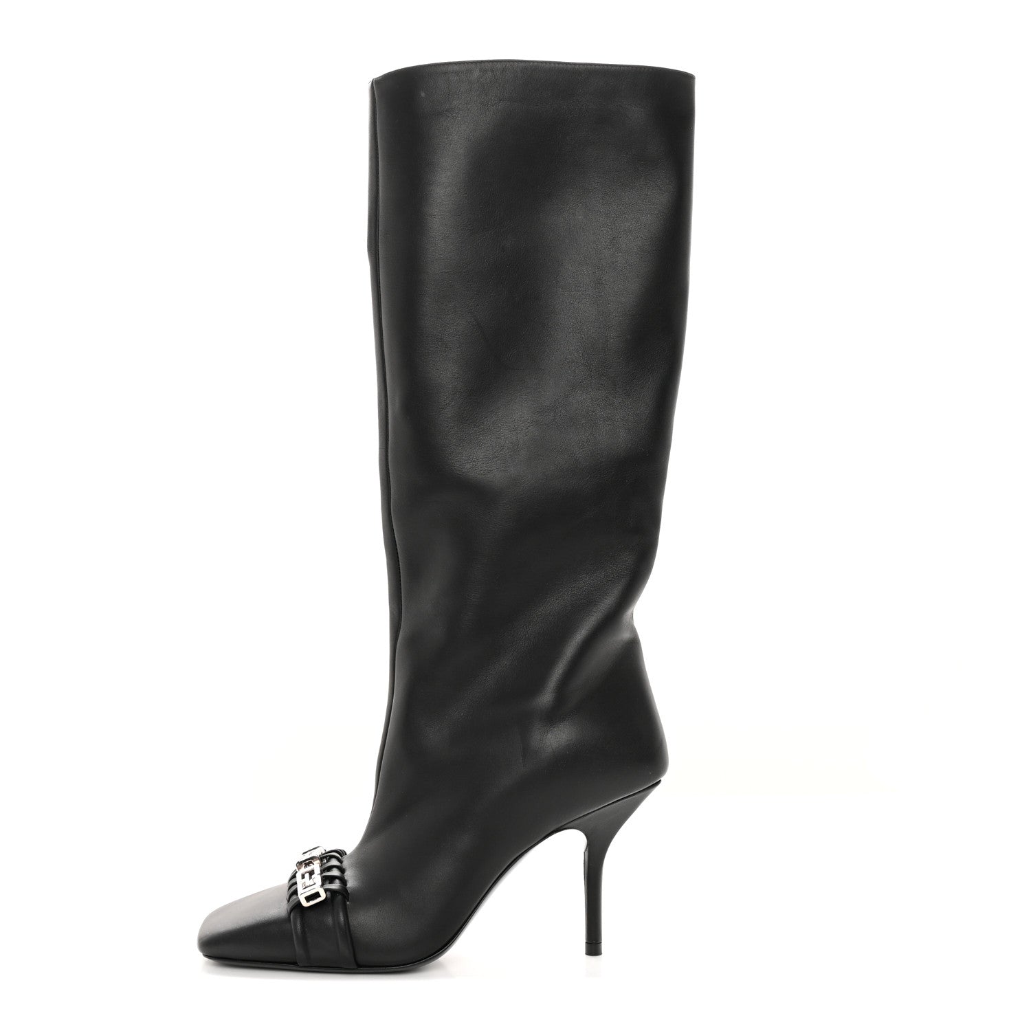 Givenchy Smooth Calfskin 4G Square Toe Boots 36 Black 1 of 14