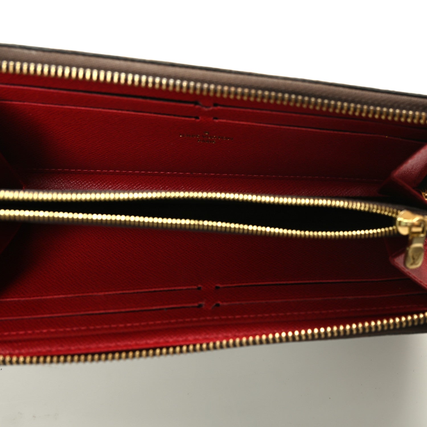 Louis Vuitton Damier Ebene Clemence Wallet Cherry 5 of 7