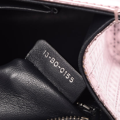 Christian Dior Metallic Patent Micro-Cannage Medium Diorama Flap Bag Pink 7 of 9