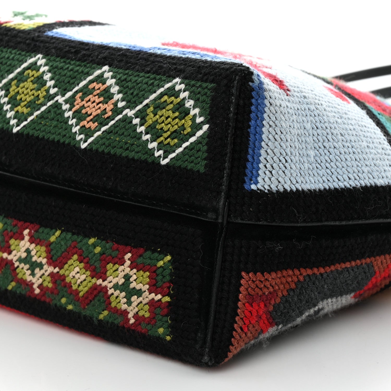 Alexander McQueen Tapestry Patchwork Small Shopper Tote in Multicolor 10 of 11