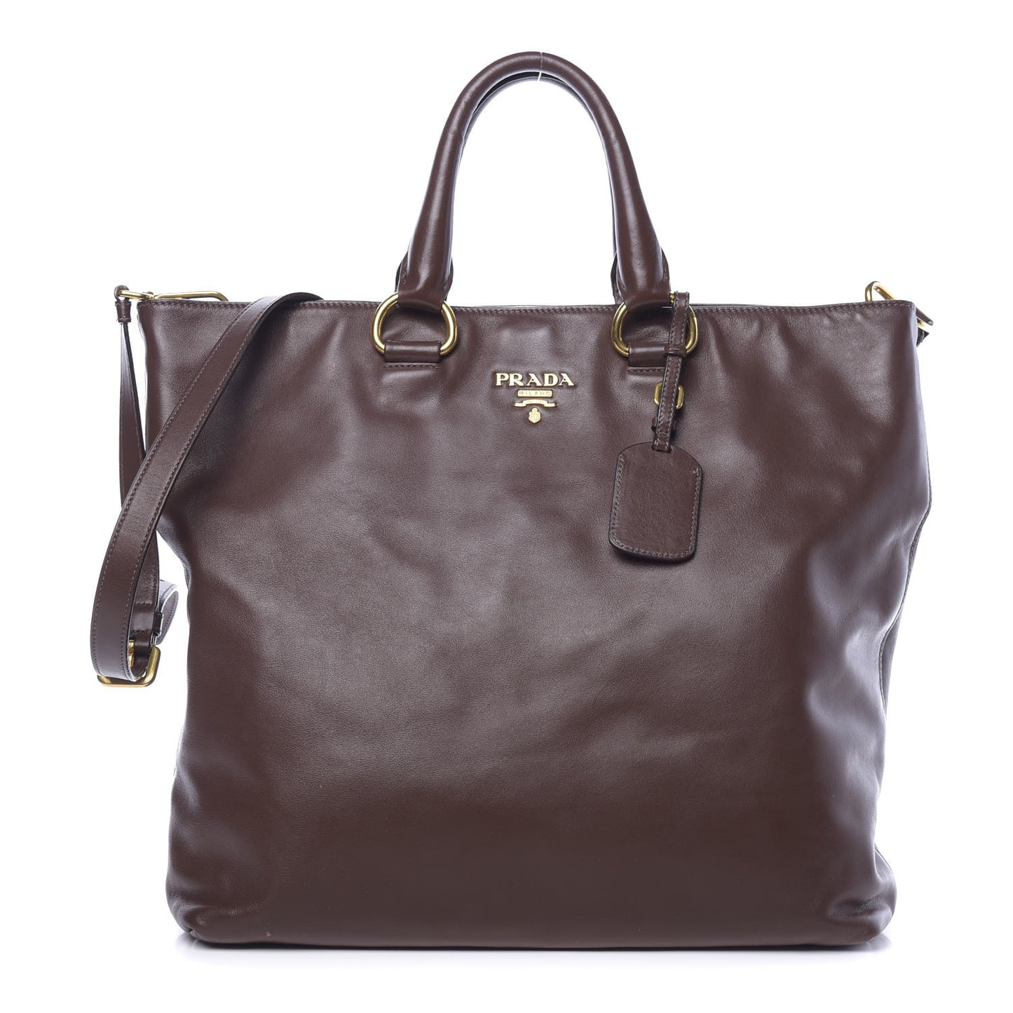 Soft Calfskin Shopping Tote Nocciolo