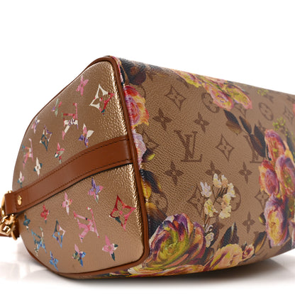 Louis Vuitton Metallic Monogram LV Garden Speedy Bandouliere 25 Gold 8 of 9