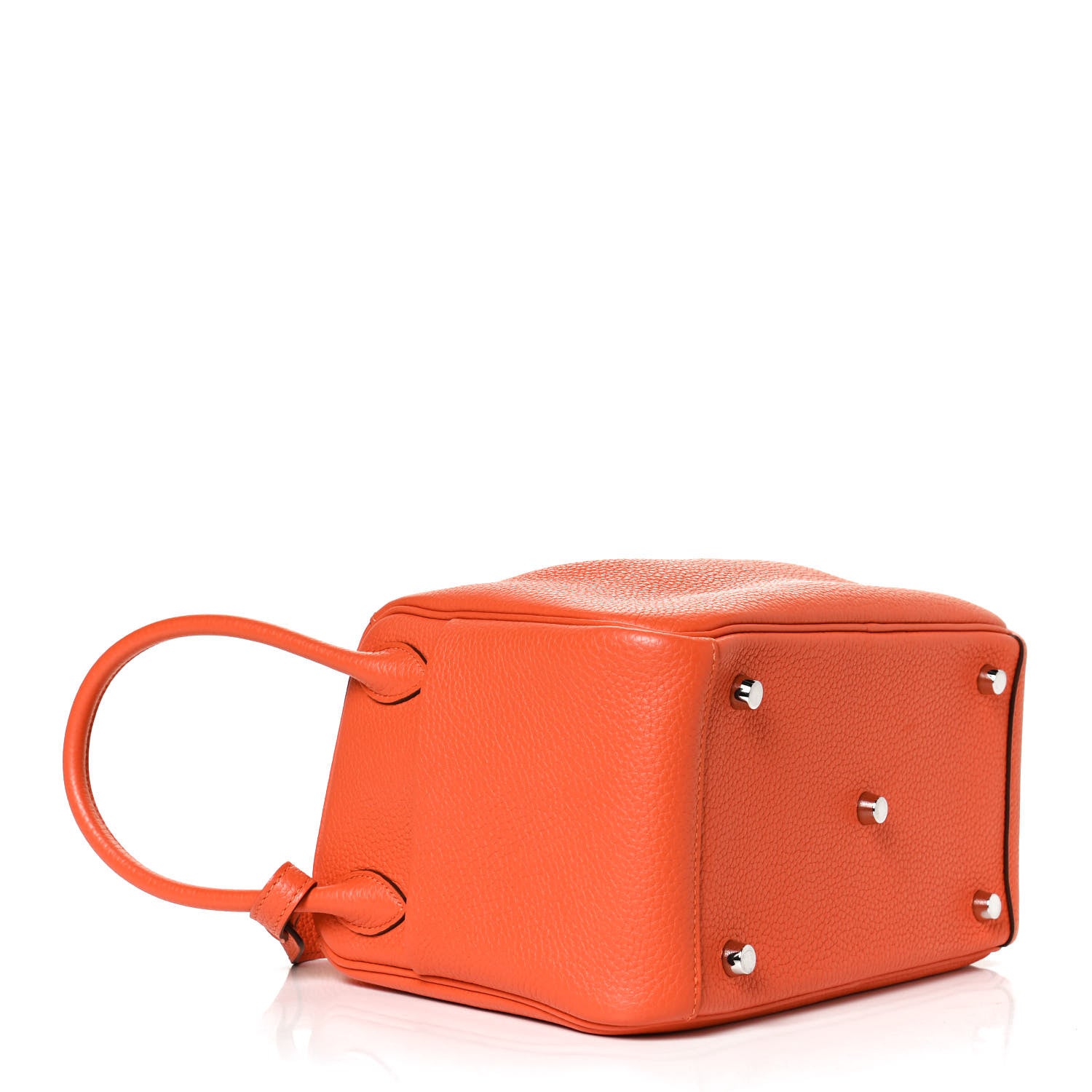 Hermes Taurillon Clemence Lindy 26 Orange 4 of 12