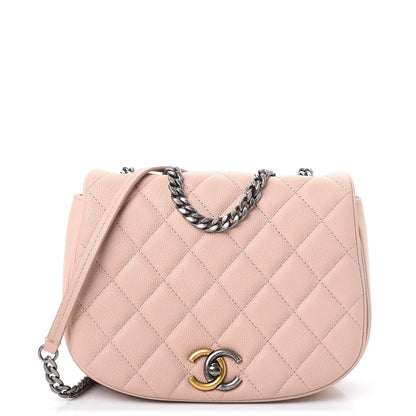 Chanel Caviar Quilted Casual Pocket Messenger Flap Light Pink 1 of 7