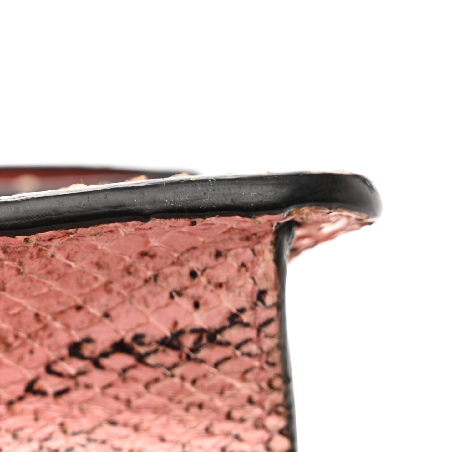 Snakeskin Enamel Mini Dionysus Shoulder Bag Pastel Pink