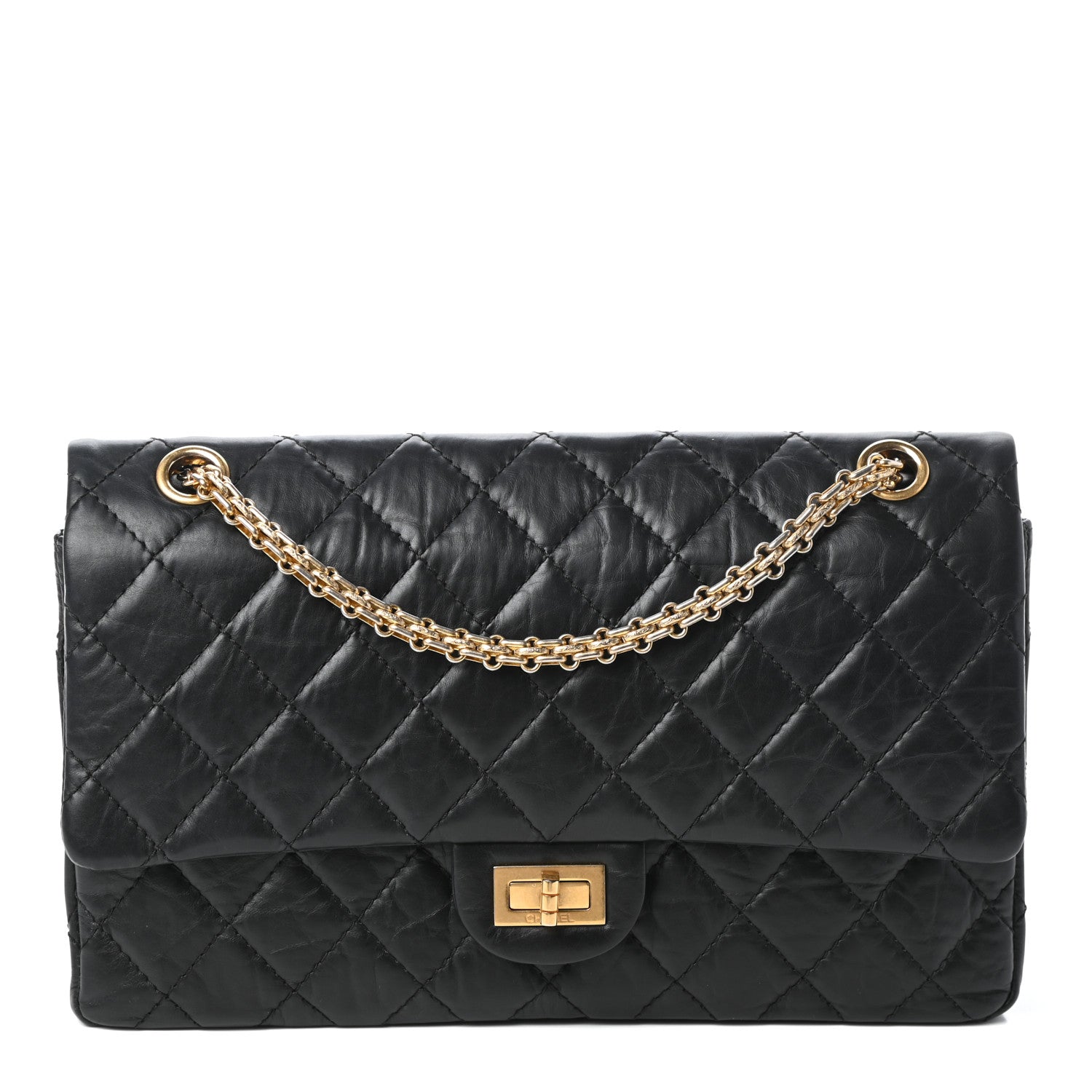 Chanel Aged Calfskin Quilted 2.55 Reissue 227 Flap Black 1 of 10