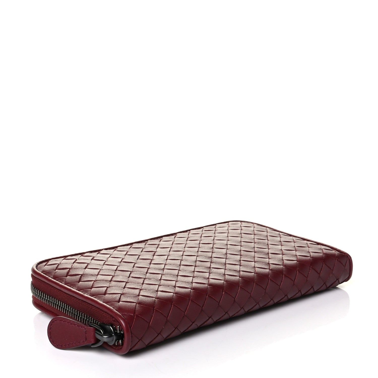Bottega Veneta Nappa Intrecciato Zip Around Wallet Barolo 3 of 5