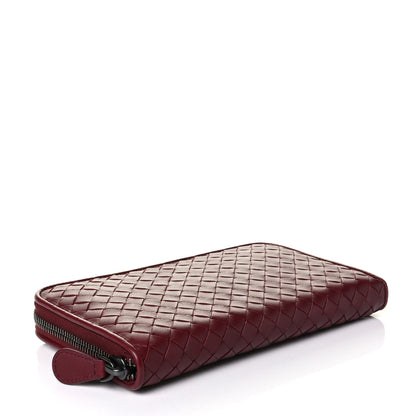 Bottega Veneta Nappa Intrecciato Zip Around Wallet Barolo 3 of 5